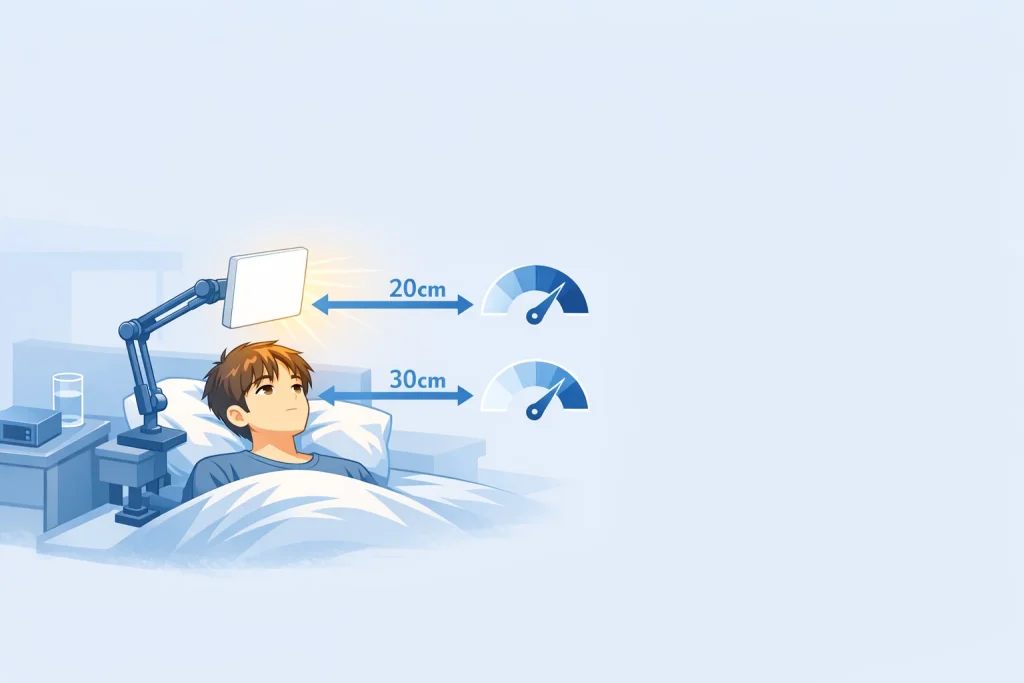 ライトの照度と距離