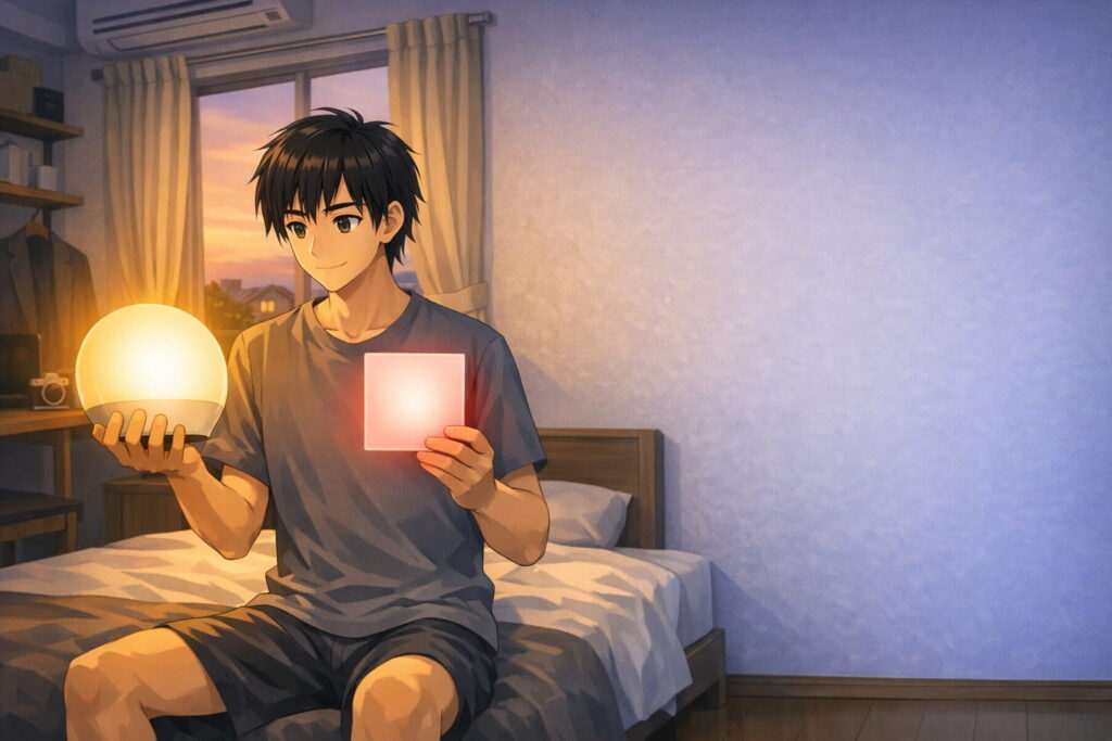 フィリップスウェイクアップライトとトトノエライトの比較