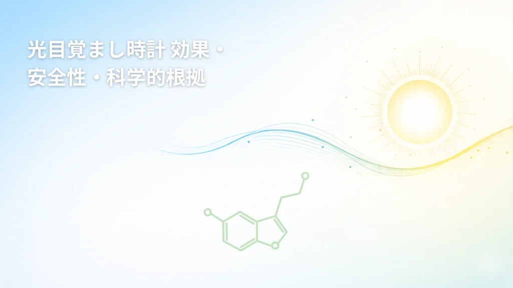光目覚まし時計 効果・安全性・科学的根拠のアイキャッチ画像