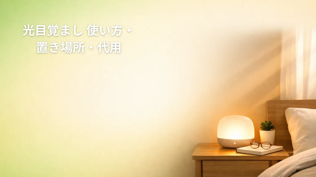 光目覚まし 使い方・置き場所・代用のアイキャッチ画像