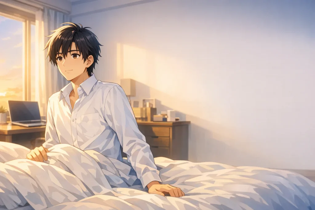 目覚ましには光が大事